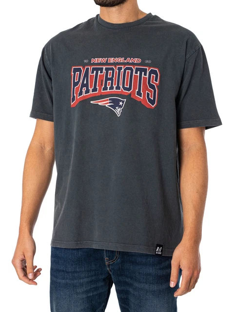 T-shirt rilassata NFL Patriots 17 da uomo Recovered, nera