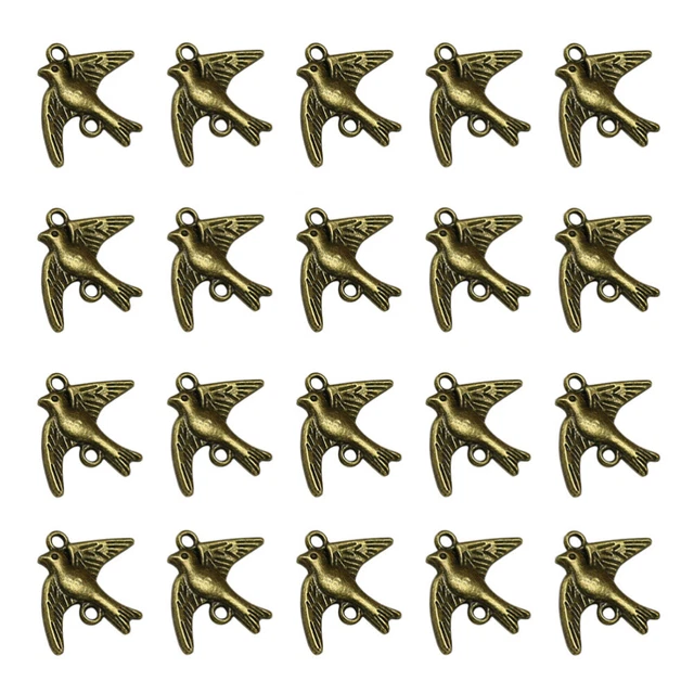 DIY DIY charm pendant set set 20 Stück Alloy Peace Dove Shape Anhänger Charms DI 11