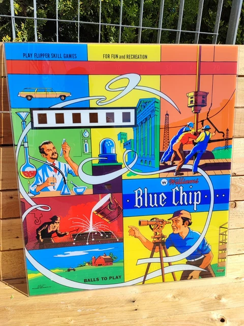 Blue Chip Williams backglass reproduction