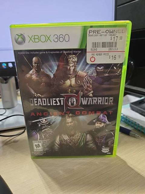 DEADLIEST WARRIOR ANCIENT Combat Xbox 360 With Bonus Disc (CIB