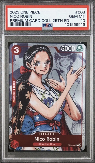 PSA10 ニコ・ロビン プロモーションカード ST01-008 PSA 10 NICO Robin