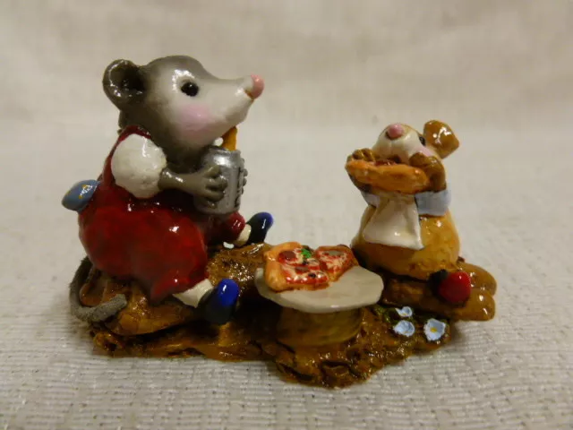 Wee Forest Folk Possom's Pizza Party Special Edition Red M-244 Retired