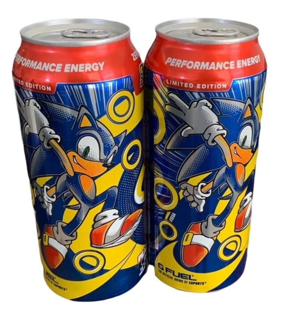 G FUEL SONIC Peach Rings Energy Drink GFUEL 2 Full Cans Only Limited