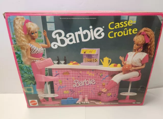 1989 Barbie Snack Shop Play set Mattel #7484 With Box