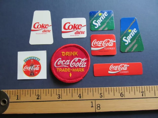 * Rare Coke Coca-Cola Sprite Patch Mini Sticker Decal Patch Crest Soda *