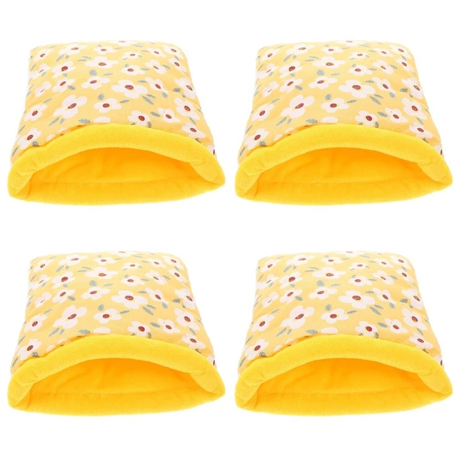 4x Kaninchen Hängematte Frettchen Bett Warme Kleine Pet Bett Guinea Pig Hideout 5