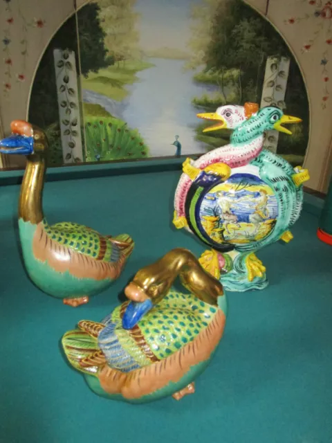 Paul's Italy Majolica And Andrea Sadek Ducks Sculpture Made In Japan- Pick One