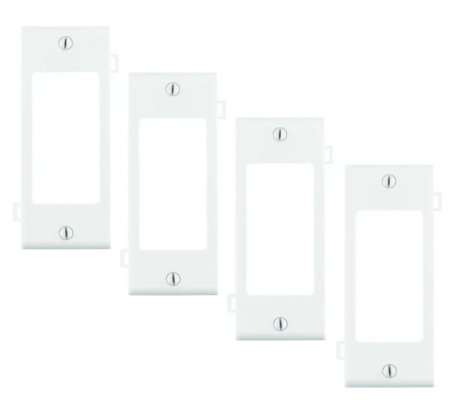 Leviton White Decora Combination Sectional GFCI Wallplate 905-PSC26-W 4pack