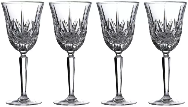 MARQUIS BY WATERFORD CRYSTAL 'MAXWELL' 4 WINE GLASSES 320ml (BOXED) - NEW