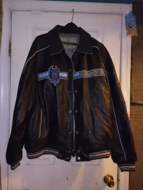 AVIREX MENS LEATHER jacket, Bomber 4XL Black and Blue $60.60 - PicClick