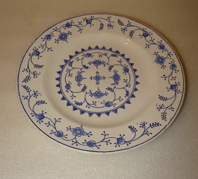 Ancienne Assiette Plate Boch Freres La Louviere Modele Meissen Fabrication Belge