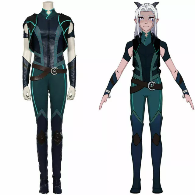 The Dragon Prince-Rayla Cosplay Costume Halloween Carnival Outfit Suit