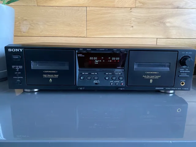 SONY TC-WE475 Twin Cassette Deck Fully Serviced,  Warranty with Pitch Control 2