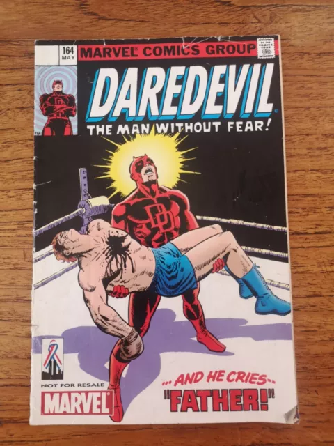 comic bd daredevil the man without fear english marvel n°164 may