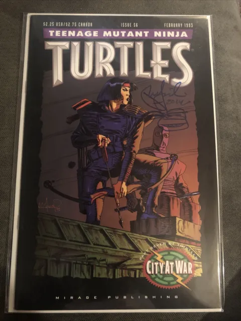 Teenage Mutant Ninja Turtles #56. Signed and Sketched by Peter Laird !!!!!