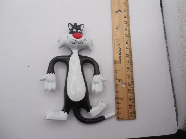 Warner Bros Looney Tunes 1988 Sylvester cat Bendable Bendy Figure WB store 2