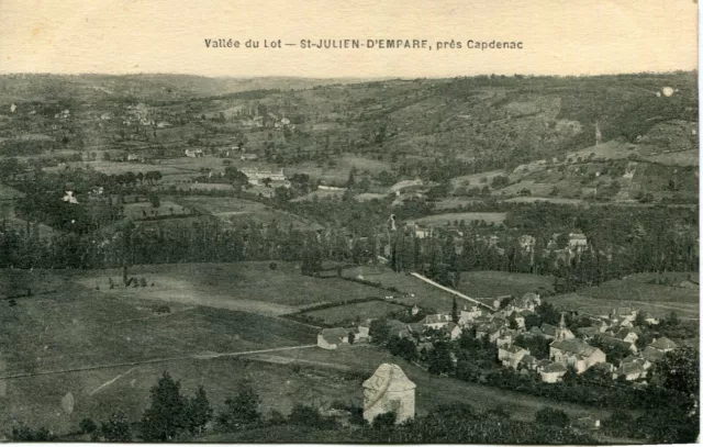 CARTE CAPDENAC GARE Quartier de Saint Julien d'Emparé en vallée du Lot ...