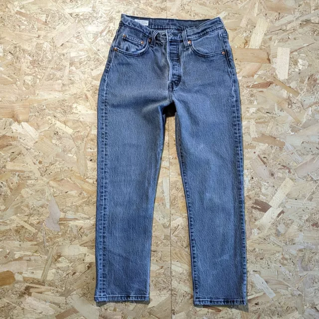 Jeans denim bambini ragazzi Levi's 501 dritti regolari - L25 L24,5 - Grigio