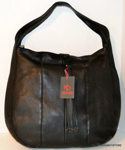 Kelsi Dagger Downtown Brooklyn Leather Black Hobo Bag Handbag Purse Bolsa $ 288