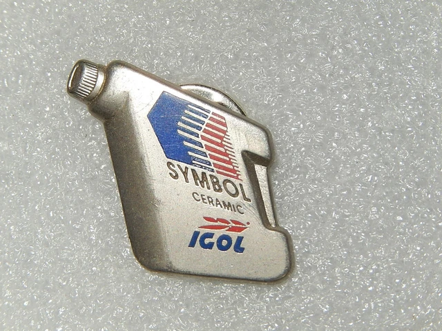 Pin's Vintage Total - Pétrole, Bidon D'huile Activa - Badge émaillé Collection Transport