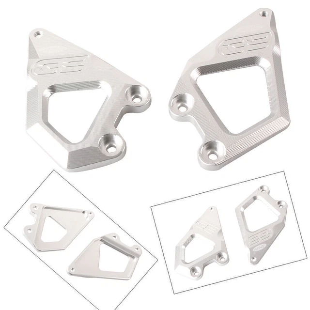 Protettore poggiapiedi pioli protezione tallone piastre di protezione per BMW 2013 2014 R1200GS argento
