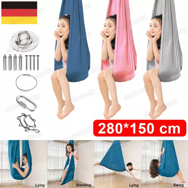 Elastische Kinder Schaukel Hängematte Yoga Therapie Autismus Indoor / Outdoor