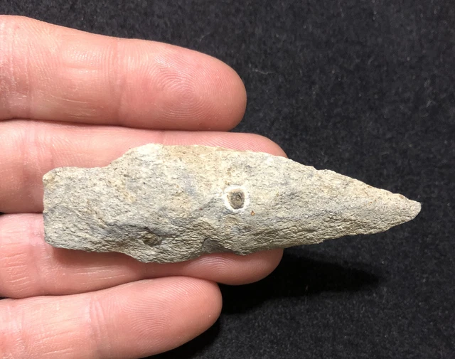 SUPER 3 1/8 ARGILLITE BARE ISLAND- PA Indian Artifact-NY Arrowhead-BURLINGTON NJ 3