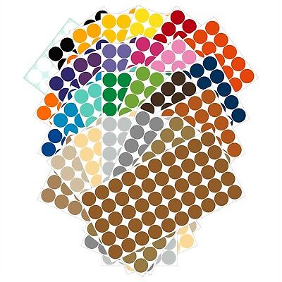 Color Coding Dot Labels 3/4 inch (19mm) Stickers 50 pack Permanent Outdoor Vinyl