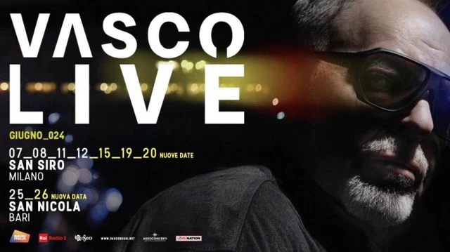 Vendo 2 biglietti VASCO ROSSI Concerto MILANO  19/06/ 2024  3 Anello Verde 350.
