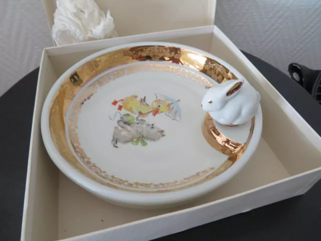 ANCIENNE  ASSIETTE A BOUILLIE  Bébé en Porcelaine 