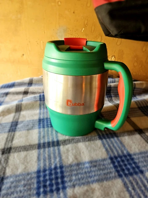 Bubba Keg 52oz Insulated Travel Mug Green/Orange Stainless Steel W/Bottle Opener