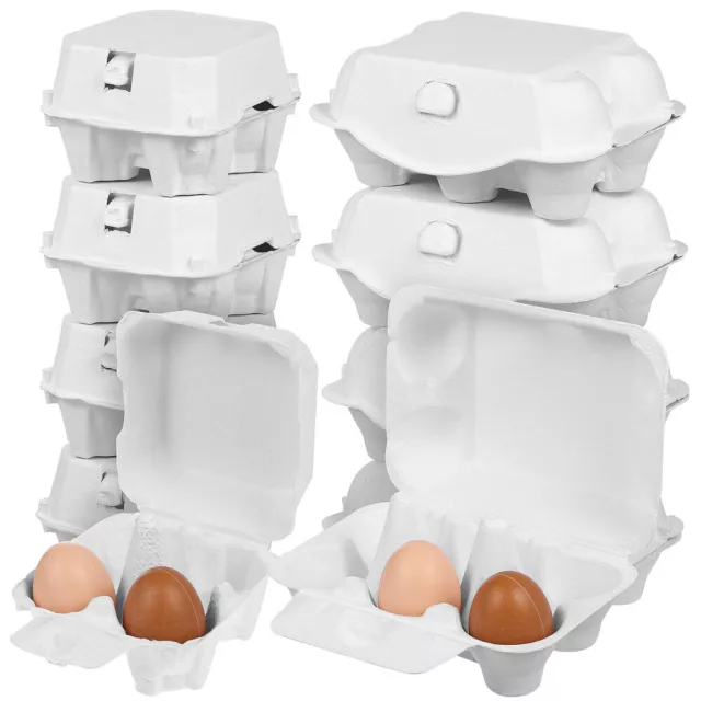 10 Pcs Cartons D'oeufs Porte-oeufs De Cuisine Plateau Rangement D'œufs Egg Box