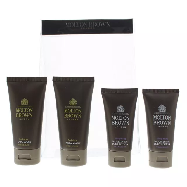 Molton Brown 4 Piece Gift Set (Bushukan BW 2X50ml Ylang Ylang BL 2X30ml)