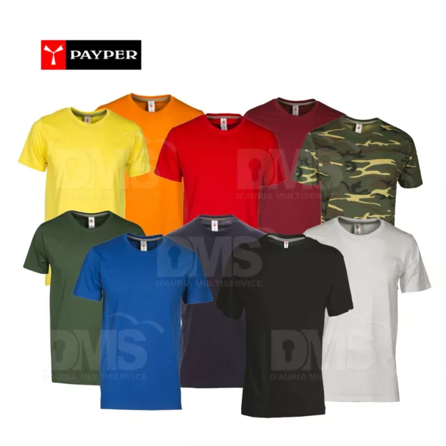 T-Shirt Manica Corta Payper Sunset 100% Cotone Uomo Da Lavoro Regular Fit