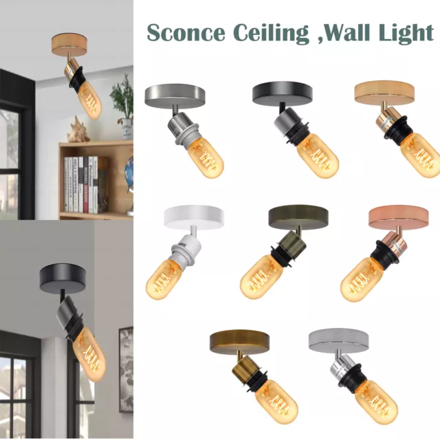Moderne industrielle verstellbare LED Unterputz Decke, Wandleuchte E27