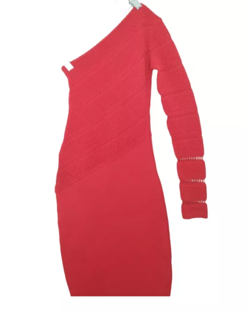 Antonio Berardi Dress Made In Italy  Crochet  Bodycon Red Dress  Sz S