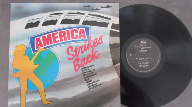 America Strikes Back LP 1980 *VG+/MINT*Hagar/April Wine/Motels/Prism/Riot Etc*