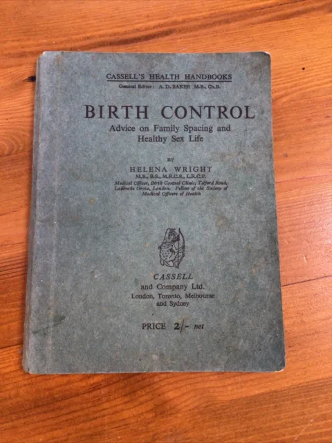 RARE Collectible Book - Birth Control, by Helena Wright 1948 Cassell