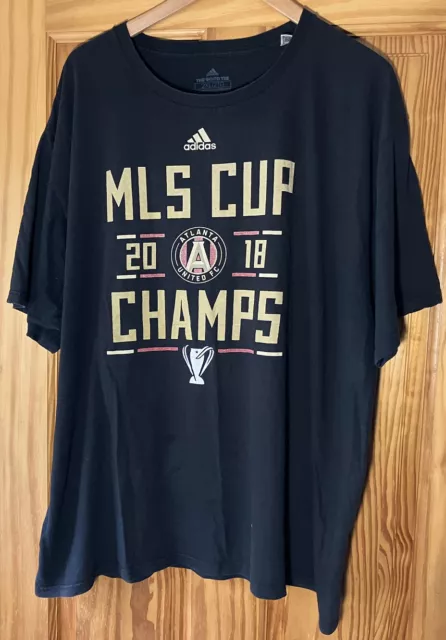 Adidas T Shirt Atlanta United FC 2018 MLS Cup Champions 2XL XXL USA Sports Black
