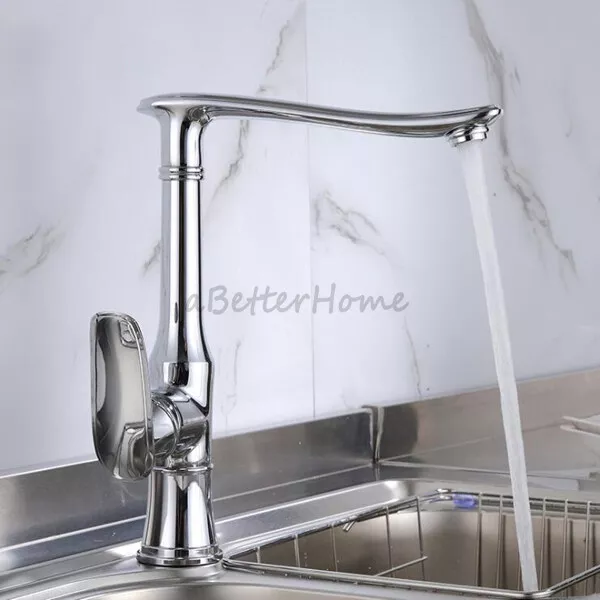 All Copper Household European Basin Faucet Kitchen Single Hole Sink Mixer Tap