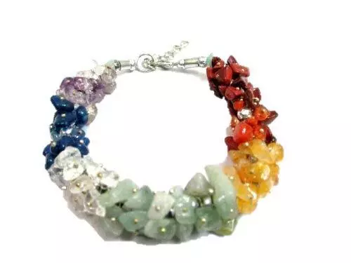 Jet Chakra Pulsera Chip Regalo Único Equilibrio De Positivo Energía Aura Reiki