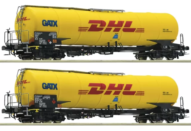 HO Scale Wagons - 76024 - 2 piece set: Tank wagons, GATX