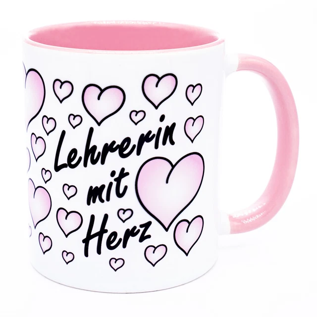 Personalisiertbare Keramiktasse Mit Dankes-Text – Für Familie, Freunde, Kollegen, 325 Ml