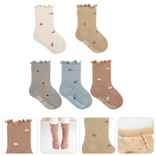 5 Pairs Calzini Di Cotone Per Bambini Calzino Calzini Per Ragazze Girocollo