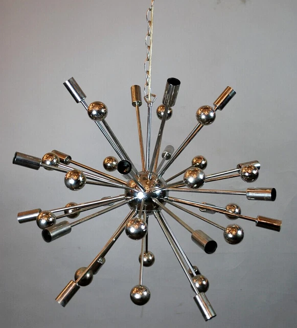 18 Light Metal Balls Sputnik Fixture Chrome Finish Elegant Décor Premium Lights