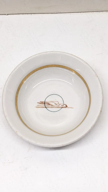 Vintage Winged Union Pacific Railroad  Condiment Bowl Trenton China