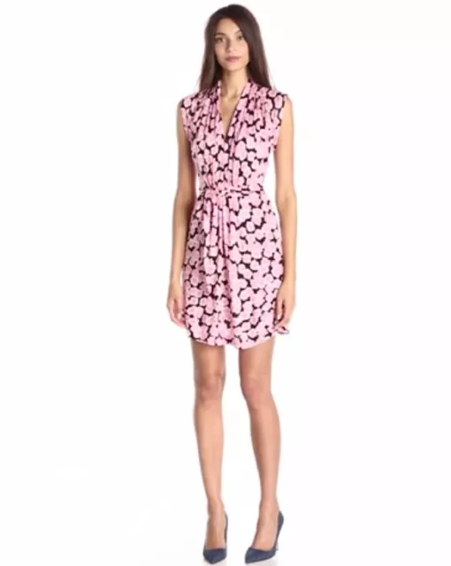 French Connection Meadow Print Tie Dress, Size 8 - Mujer Eddy Bloom NWT 3