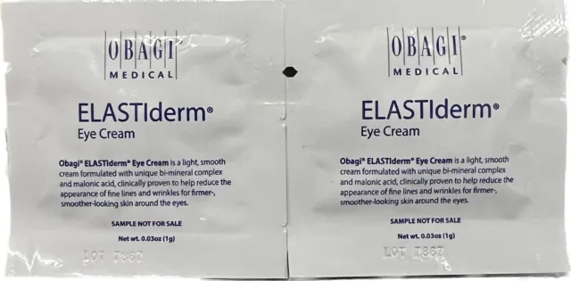 Obagi Elastiderm Eye Cream Sample Packets.  0.03oz Each Packet 50ct.