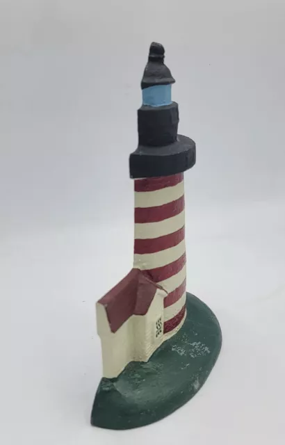 Vintage Cast Iron Lighthouse Door Stop/bookend Heritage Metalcraft Made In Maine 2
