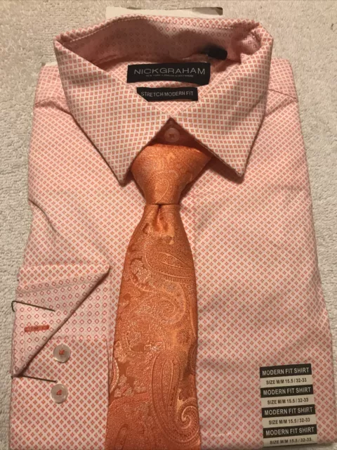 Nick Graham Dress Shirt With Tie